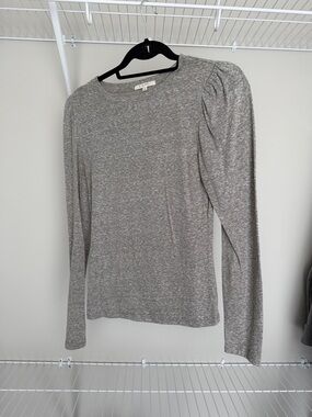 Z Supply Heather Gray Long Sleeve Crewneck Top